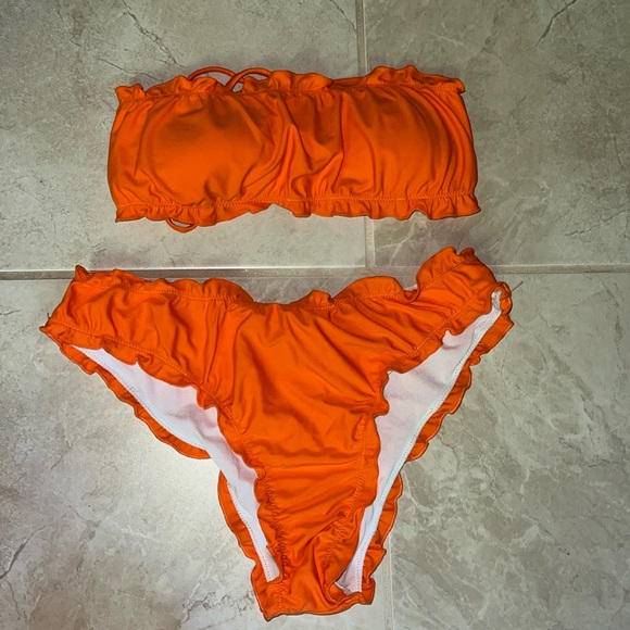ZAFUL Size 4 (SMALL) Orange Bikini - Picture 1 of 3